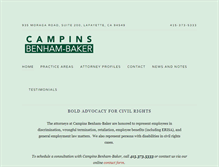 Tablet Screenshot of campinsbenhambaker.com
